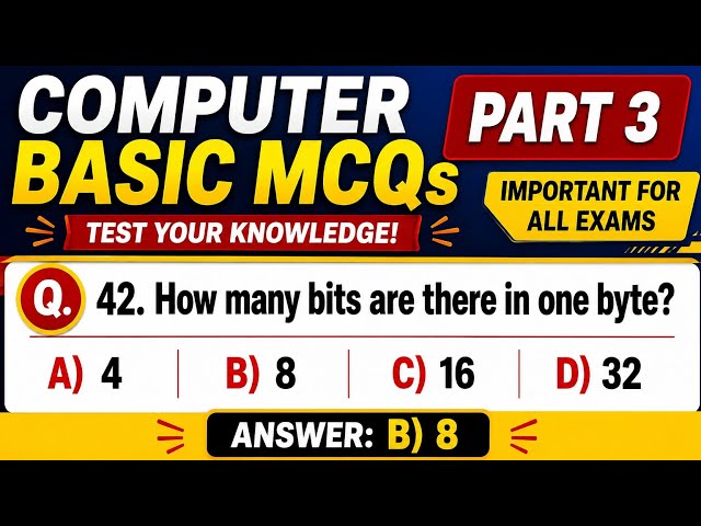 Computer MCQs | Computer Questions for competitive exams | Computer Questions for interview 