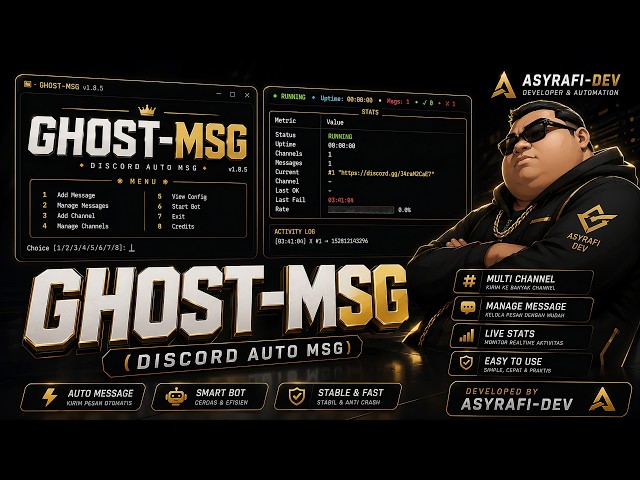 GHOST MSG 2026 - Discord Auto Message Tool (Fast & Powerful)