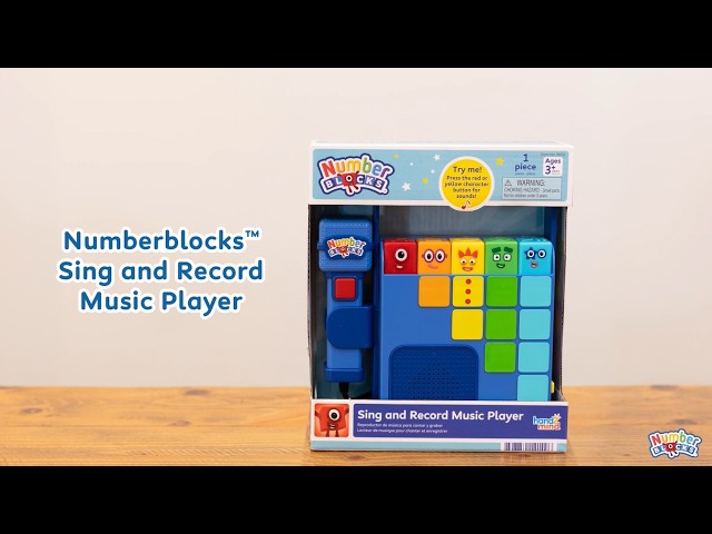Numberblocks Sing & Record Music Player | Learn to Count with Songs, Sounds & Record Your Own Song