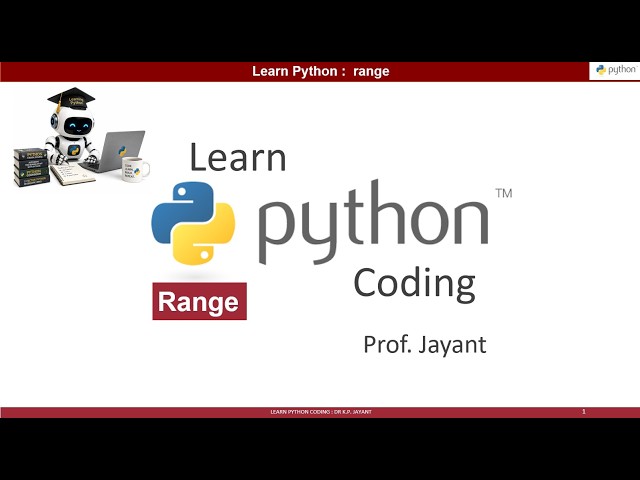 V13 Learn Python  Range