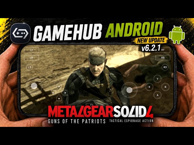 Metal Gear Solid 4 Guns of the Patriots on Android GameHub 6.2.1 Gameplay Test | SD 8s Gen 3 POCO F6