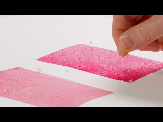 Using Watercolour Granulation Medium with salt | Winsor & Newton masterclass