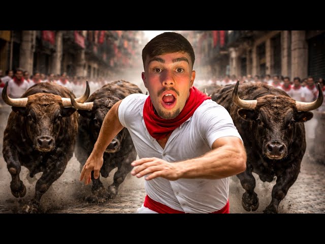 Surviving Spain's MOST DANGEROUS Festival (Pamplona Bull Run) 🇪🇸🐂