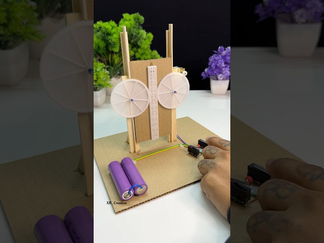 Mechanical Gate Mechanism with Dcmotor #motorbuilding #dcmotor #tech #diy #experiment