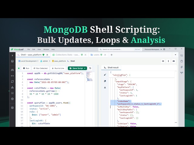 MongoDB Shell Scripting with JavaScript: Bulk Updates & Loops