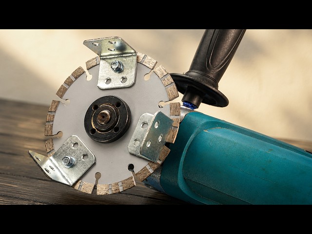 Why is it not Patented? Insert corner brace into the Angle Grinder and be Amazed!!😱 Creation Daily