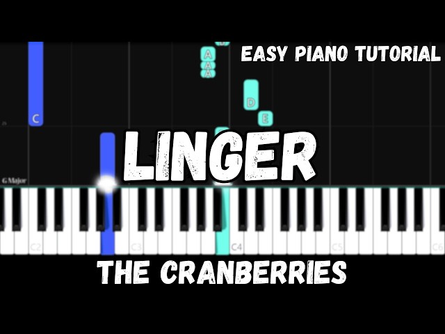The Cranberries - Linger (Easy Piano Tutorial)