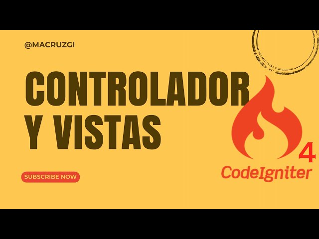 Cómo crear controladores y vistas en CodeIgniter 4 🚀 (Principiantes)