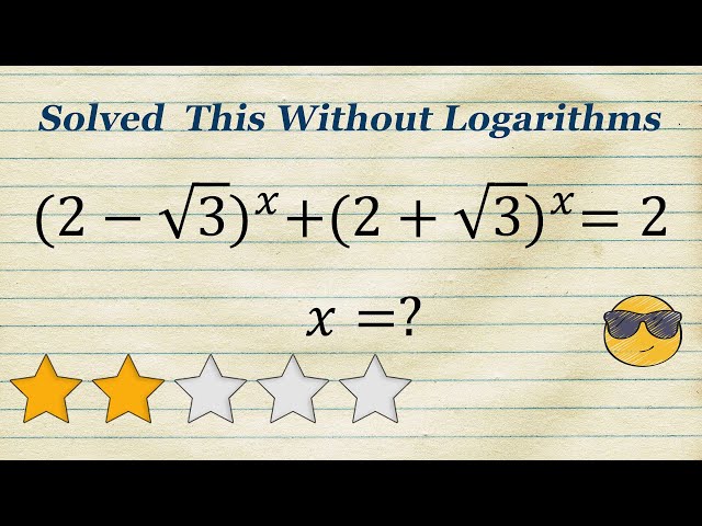 The Clever Trick for Solve Exponential Equation