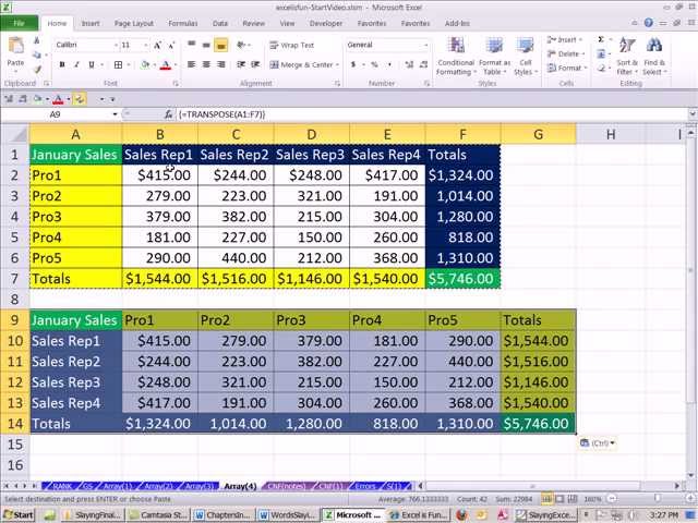 Slaying Excel Dragons Book #35: Basic Array Formulas & Functions