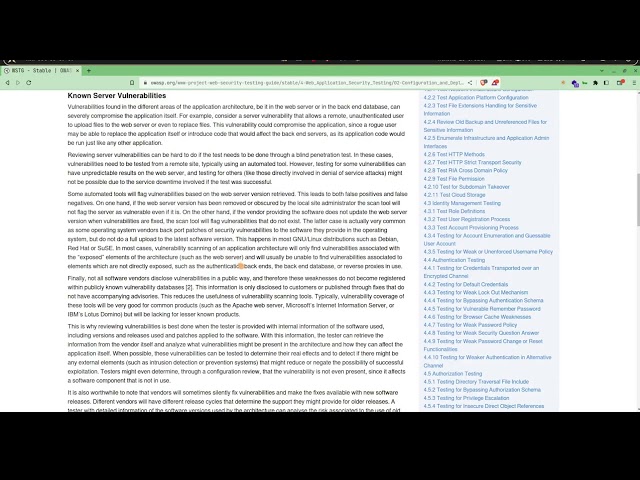 Web Security Testing Guide  4.2.1 - Test Network Infrastructure Configuration