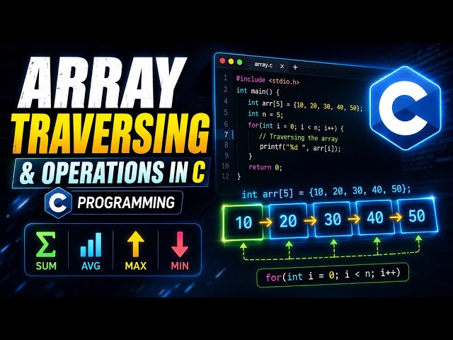 #5 | Array operation in c | must wathc this video