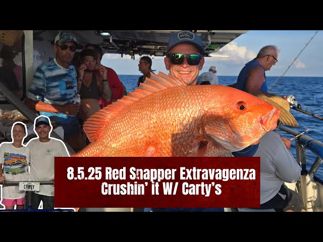 We went offshore with Hubbard's Marina During Red Snapper Season 8.5.25 | Crushin it w/ Carty's