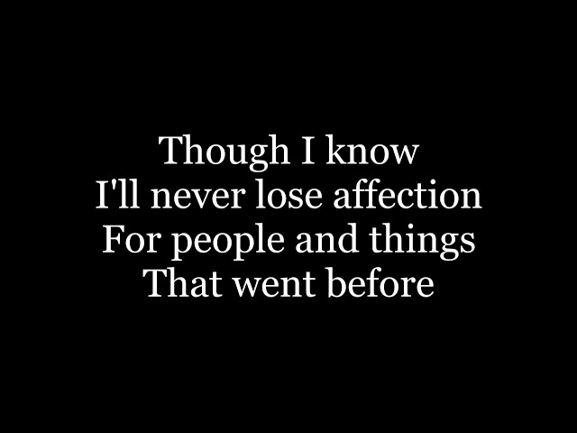 The Beatles - In My Life ( lyrics )