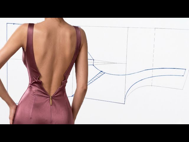 How to Draft & Fix a Gaping Backless Dress | Pattern Making Tutorial