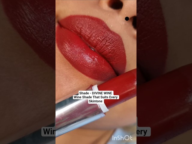 Maybelline Creamy Matte Lipstick Shade- DIVINE WINE #makeup #lipstick #shorts #lipsticklover