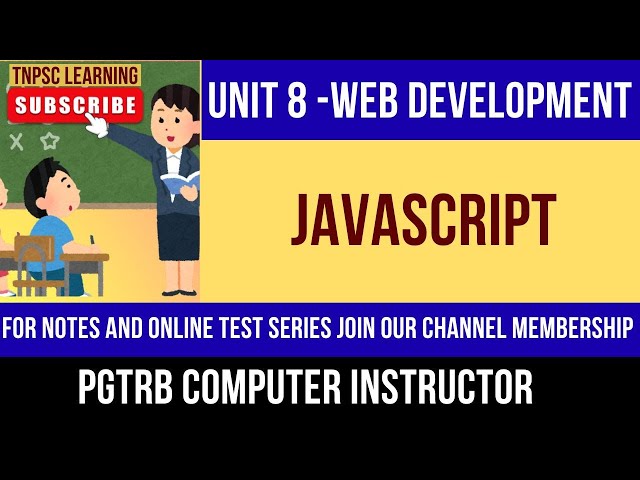 JavaScript-Web Development #pgtrb2025  #javascripttamil  #webdevelopment