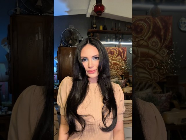 Blowout at home using Glamfinity Ionic Hair Brush