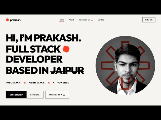Building the Ultimate MERN + FastAPI Portfolio with Modern Dark UI #portfolio #yt #ytviral