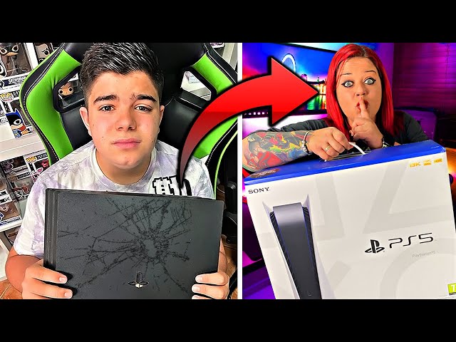 MY MOM BREAKS MY PS4 AND THEN GIVES ME THE PS5!!!