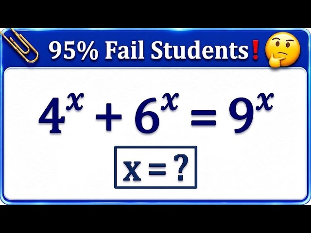95% of Students Fail to Solve This Exponential Equation!