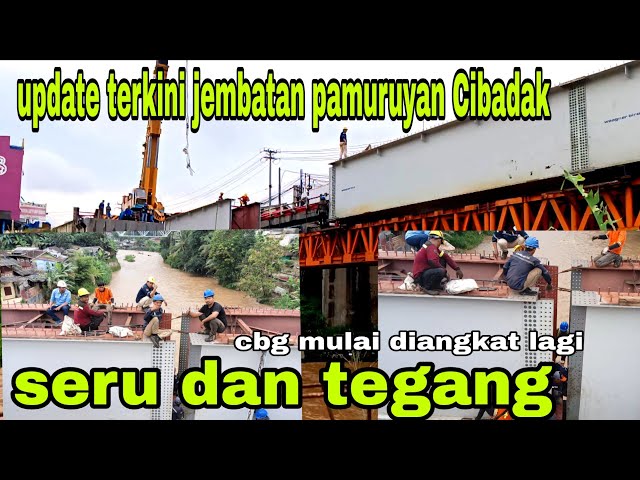 JABAR ISTIMEWA ‼️ see the process of installing the BOK girder of the Pamuruyan Cibadak bridge