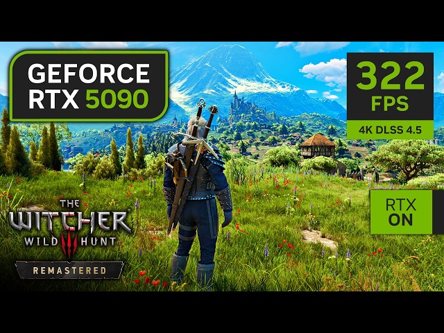 RTX 5090 on The Witcher 3 Remastered | 4K Max Graphics with DLSS 4.5 and Path Tracing!