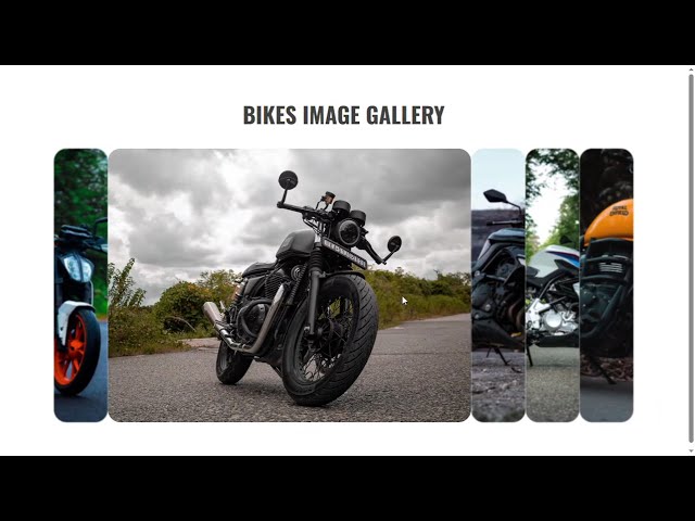 Welcome to Bike Gallery - Responsive Image Showcase! 🏍️📸| Html CSS And JavaScript