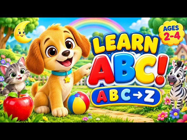 ABC Alphabet for Toddlers 🔤 A to Z Phonics & First Words | Learn with Buddy 🐶