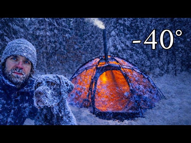 -40° Winter Camping | Coldest Night of My Life (Brutal Cold Survival)