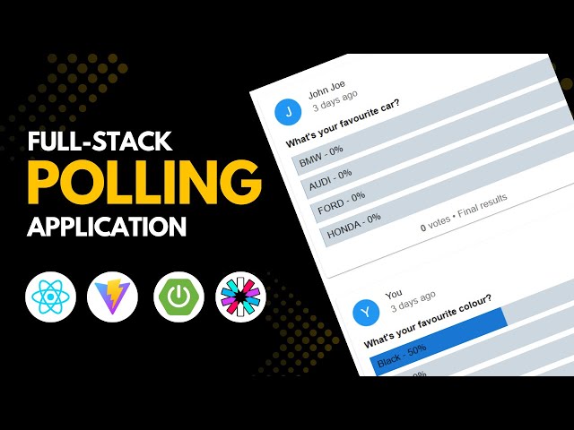 Build a Full Stack Polling App | Spring Boot, React, JWT Auth, MUI & MySQL - Complete Project | 2025