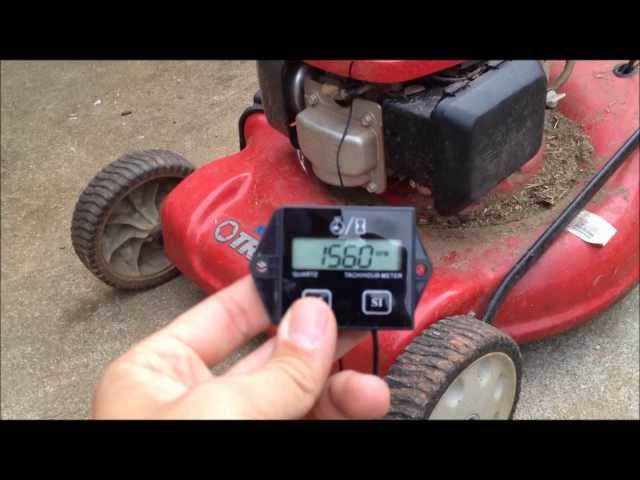 Lawnmower Tachometer / Hour Meter Install