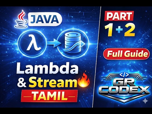 Java Lambda Expression & Functional Interface Explained in Tamil 🔥 | Part 2 | Beginners to Pro