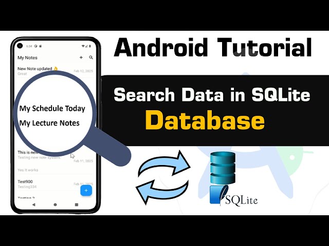 How to search through data in SQLite database & Recycler in android