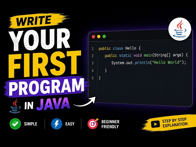 Java Tutorial #2 | Write Your First Java Program in Tamil | Java Tutorial for Beginners