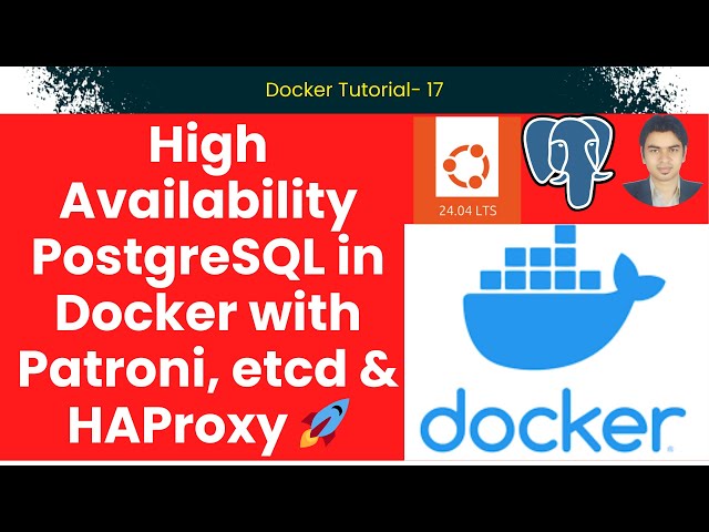 High Availability PostgreSQL in Docker with Patroni, etcd & HAProxy 🚀🐘 #postgresqlha #docker #psql