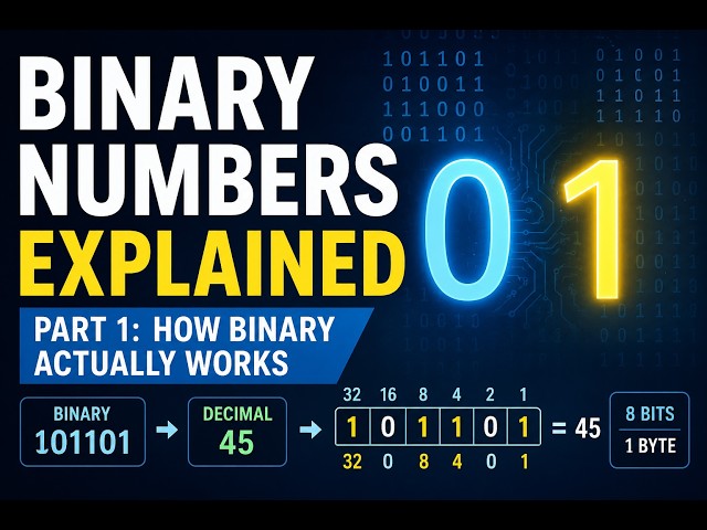 How Binary Actually Works | Binary Numbers Explained (1) :  #ComputerArchitecture #BitsAndBytes