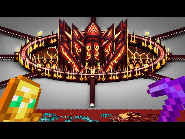 I Built the ULTIMATE NETHER HUB in Survival Minecraft!
