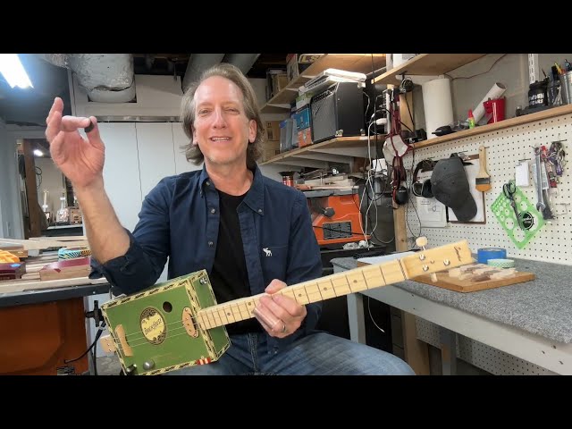 How to Play Take It Easy on the 3 String Cigar Box Guitar in Open G Tuning G-D-G