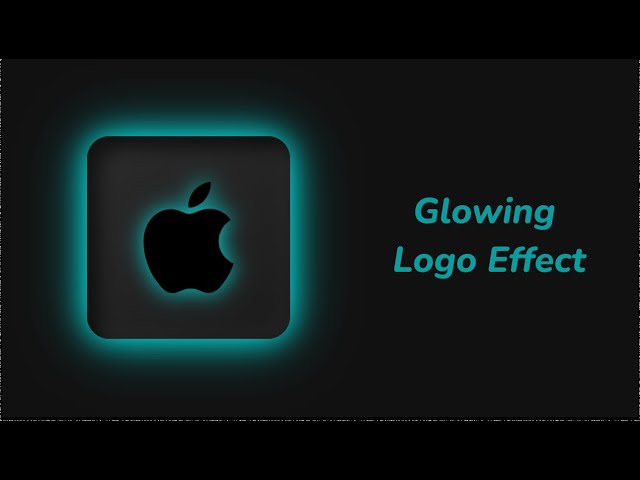 Glowing Logo Effect Using CSS and HTML