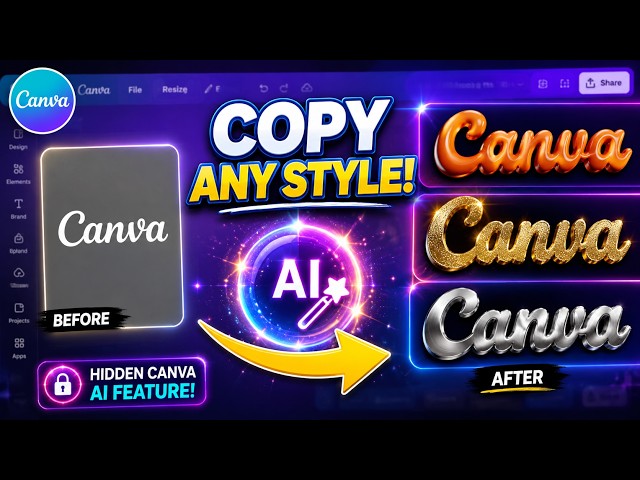 This Hidden Canva AI Feature Creates AMAZING Text Effects