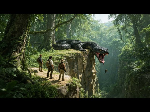 Action Movie! Expedition team enters the forest, unaware of the bloodthirsty python behind them!