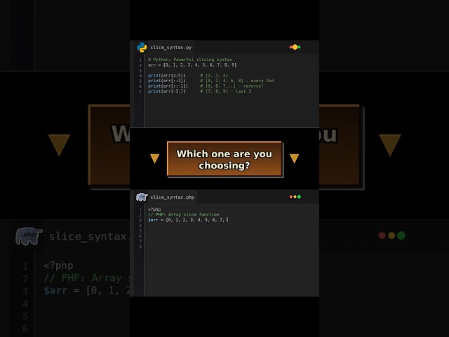 Array Slicing: Pythons ::-1 vs PHP Functions! #PHP