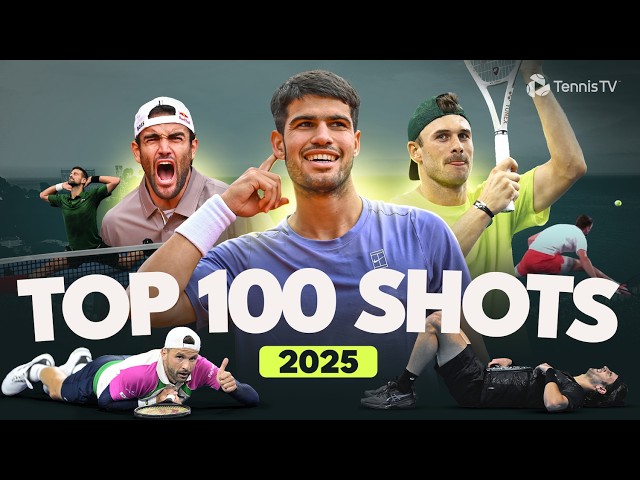 TOP 100 SHOTS: 2025 ATP TENNIS SEASON