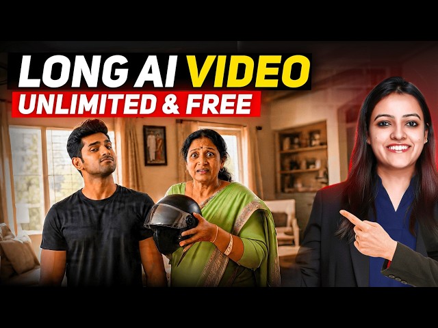 How to Make FREE AI Videos🔥Long (15 Mins) Voice + Lip Sync✨AI video kaise banaye🎬 AI Video Generator