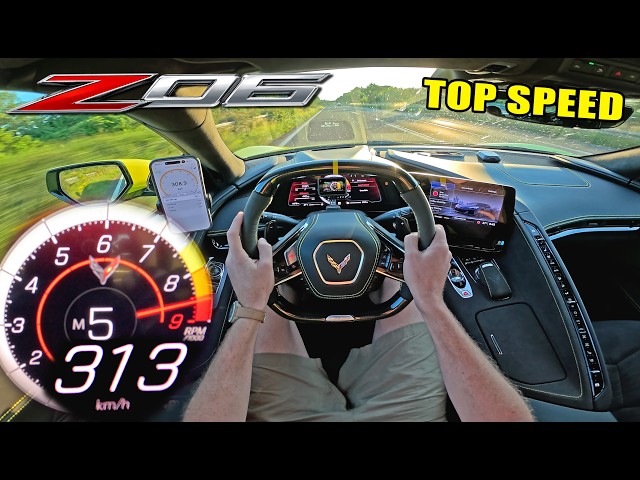 CORVETTE Z06 C8 // TOP SPEED on AUTOBAHN [NO SPEED LIMIT!]