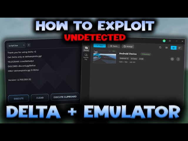 How to Exploit on ROBLOX w/ Delta on Emulator - ROBLOX EXPLOITING