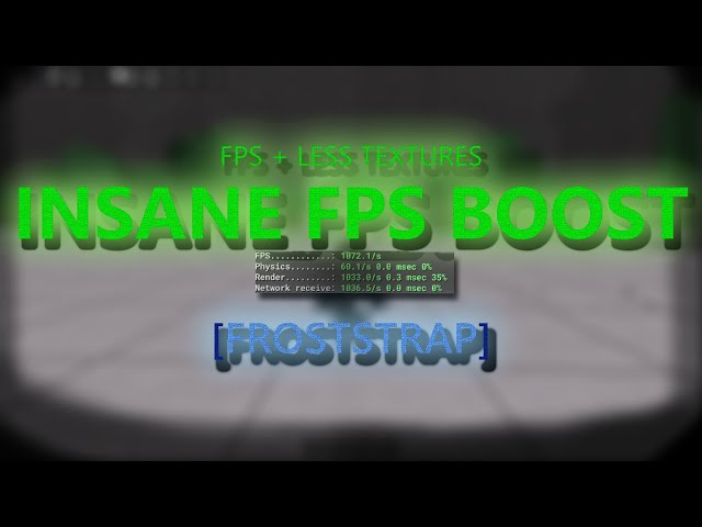 BOOST FPS + LOWER PING BEST FASTFLAGS FOR HIGH FPS  | Roblox FrostStrap