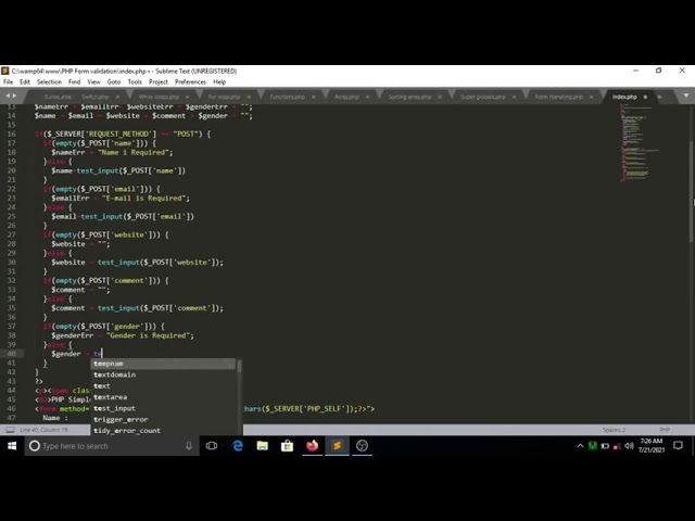Form Required project using PHP  (Clip 2) |#codertech |#learntocode