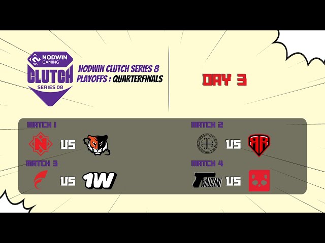 🔴 [LIVE] Walczaki vs Tricked | Playoffs | NODWIN Clutch Series 8 #cs2live